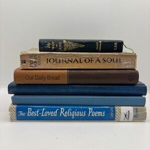 Vintage Religious‎ Book Lot Christian Devotional Poetry Theology Prayer